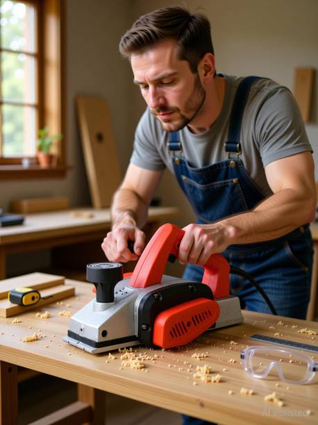 RanPra REDHORSE 82mm Power HEAVY DUTY For wood working 750W Corded Planer FOR WOOD WORKING Corded Planer