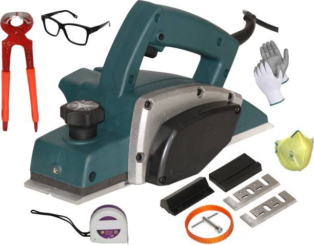 Digital Craft Electric Planer Machine 82x1MM,8"Inch Pincer Plier,Tape 3Mtr Wood Planer 1400W Machine of Carpentry Electric Planer Woodworking Machine Corded Planer