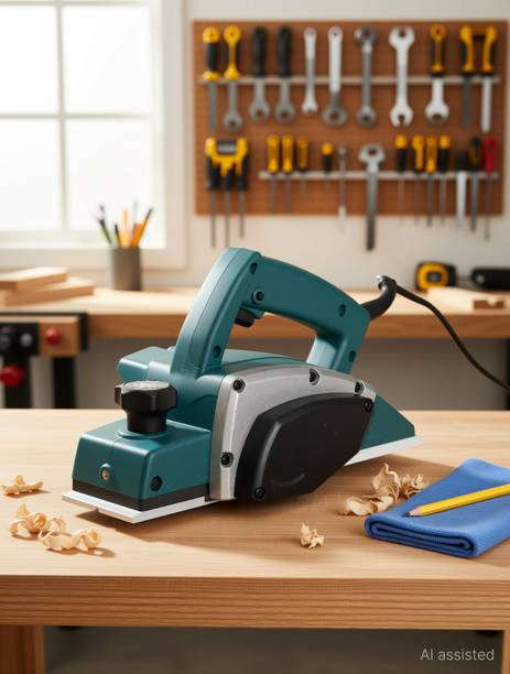 Digital Craft Electric Planer Machine 82x1MM,Sharpening Stone,Tape 3Mtr Wood Planer 1400W Machine of Carpentry Electric Planer Woodworking Machine Corded Planer