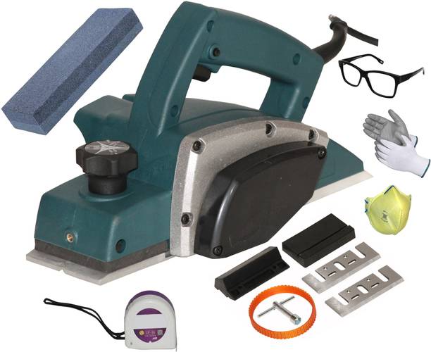 Digital Craft Electric Planer Machine 82x1MM,Sharpening Stone,Tape 3Mtr Wood Planer 1400W Machine of Carpentry Electric Planer Woodworking Machine Corded Planer