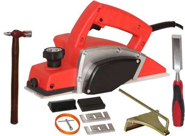 Digital Craft Electric Planer 82mm Machine,Hammer 200 gm,25mm Wood Chisel Wood Planer 1400W Machine of Carpentry Electric Planer Woodworking Machine Corded Planer