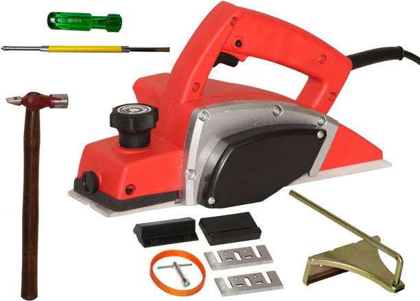 Digital Craft Electric Planer 82mm Machine,Hammer 200 gm,6Inch 2 In 1 Screw Driver Wood Planer 1400W Machine of Carpentry Electric Planer Woodworking Machine Corded Planer