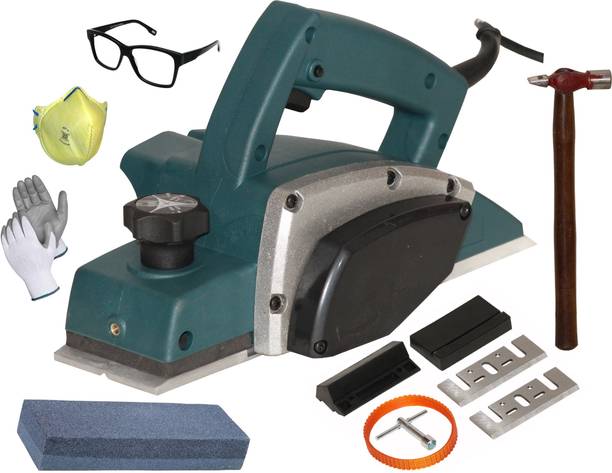 Digital Craft Electric Planer Machine 82x1MM,Hammer 200 gm,Sharpening Stone Wood Planer 1400W Machine of Carpentry Electric Planer Woodworking Machine Corded Planer