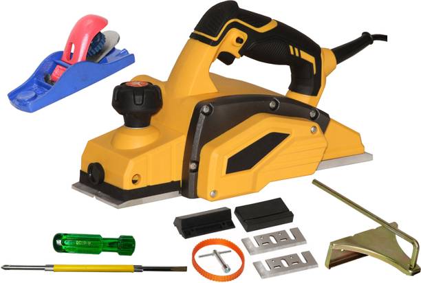 Digital Craft Electric 82mm Planer Machine,6Inch 2 In 1 Screw Driver,5Inch Hand Planer Wood Planer 1000W Machine of Carpentry Electric Planer Woodworking Machine Corded Planer