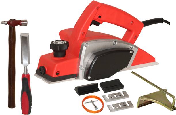 Digital Craft Electric Planer 82mm Machine,25mm Wood Chisel,Hammer 200 gm Wood Planer 1400W Machine of Carpentry Electric Planer Woodworking Machine Corded Planer