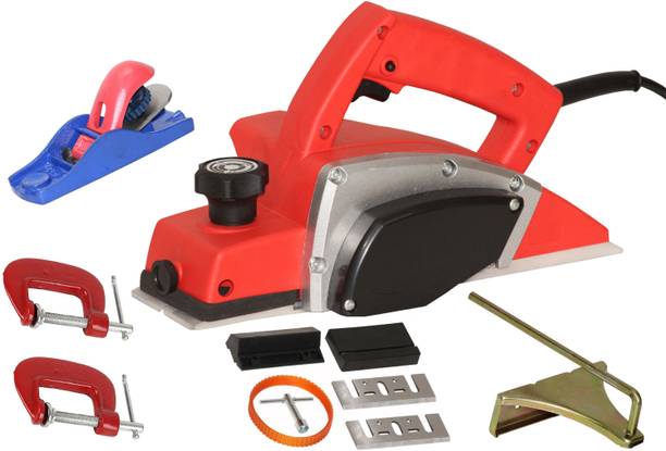 Digital Craft Electric Planer 82mm Machine,2' G Clamp,5Inch Hand Planer Wood Planer 1400W Machine of Carpentry Electric Planer Woodworking Machine Corded Planer