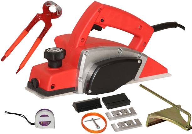 Digital Craft 82 mm Power Planer + 8″ Carpenter Pincer Plier & 3 m Measuring Tape Wood Planer 1400W Machine of Carpentry Electric Planer Woodworking Machine Corded Planer