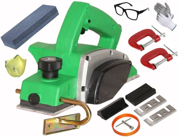 Digital Craft 82mm Electric Planer Machine,Sharpening Stone,2' G Clamp,, Corded Planer