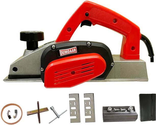 DUMDAAR Electric Wood Planer RED 82mm Professional working Machine with accessories 900W 100% Copper Winding Corded Planer