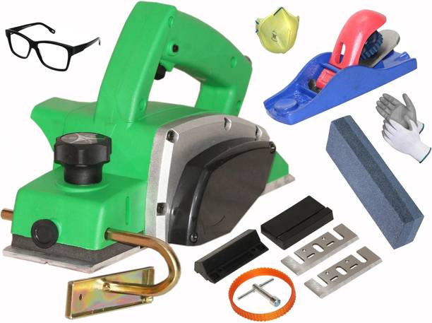 Digital Craft 82mm Electric Planer Machine,5Inch Hand Planer,Sharpening Stone Wood Planer 1400W Machine of Carpentry Electric Planer Woodworking Machine Corded Planer