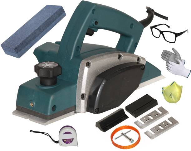 Digital Craft Electric Planer Machine 82x1MM,Tape 3Mtr,Sharpening Stone Wood Planer 1400W Machine of Carpentry Electric Planer Woodworking Machine Corded Planer