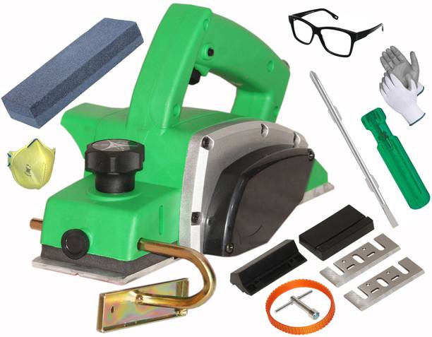 Digital Craft 82mm Electric Planer Machine,Sharpening Stone,6Inch 2 In 1 Screw Driver Wood Planer 1400W Machine of Carpentry Electric Planer Woodworking Machine Corded Planer