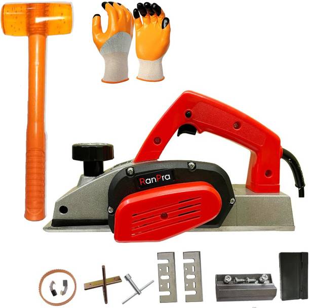 RanPra 82MM HEAVY-DUTY ELECTRIC POWER PLANER WITH RUBBER HAMMER | Corded Planer