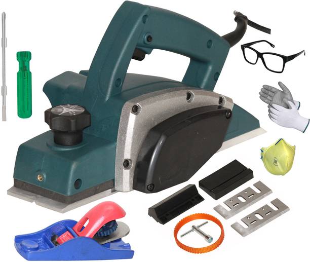 Digital Craft Electric Planer Machine 82x1MM,5Inch Hand Planer,6Inch 2 In 1 Screw Driver Wood Planer 1400W Machine of Carpentry Electric Planer Woodworking Machine Corded Planer