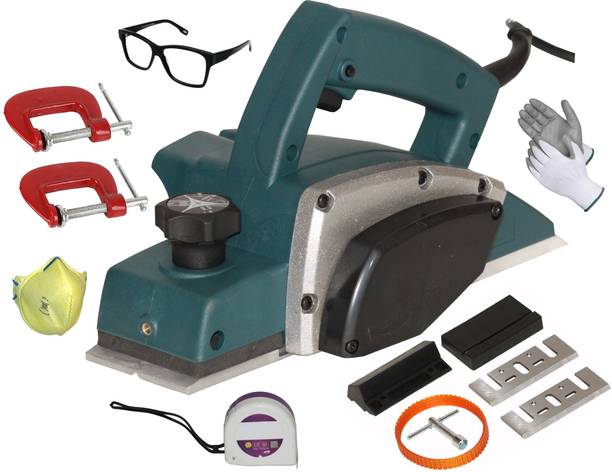 Digital Craft Electric Planer Machine 82x1MM,2' G Clamp,Tape 3Mtr Corded Planer