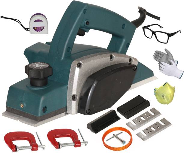 Digital Craft Electric Planer Machine 82x1MM,Tape 3Mtr,2' G Clamp Wood Planer 1400W Machine of Carpentry Electric Planer Woodworking Machine Corded Planer