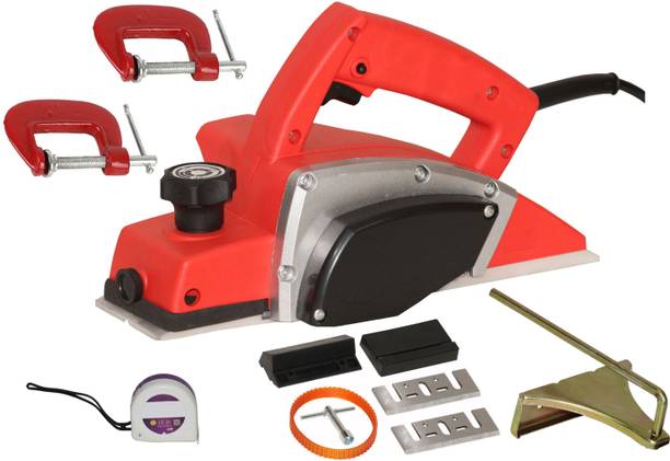 Digital Craft Electric Planer 82mm Machine,Tape 3Mtr,2' G Clamp Wood Planer 1400W Machine of Carpentry Electric Planer Woodworking Machine Corded Planer
