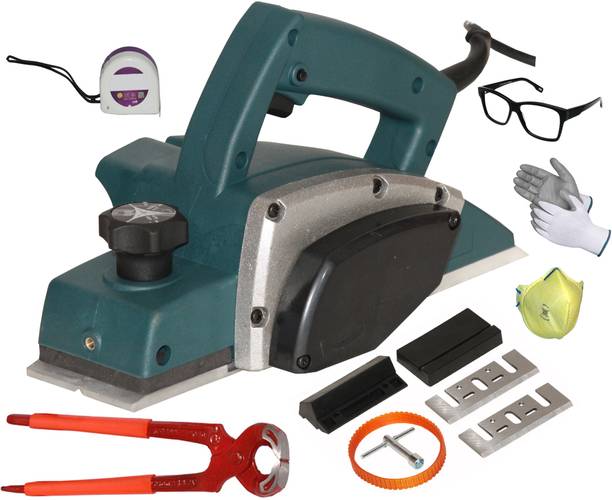 Digital Craft Electric Planer Machine 82x1MM,Tape 3Mtr,8"Inch Pincer Plier Wood Planer 1400W Machine of Carpentry Electric Planer Woodworking Machine Corded Planer