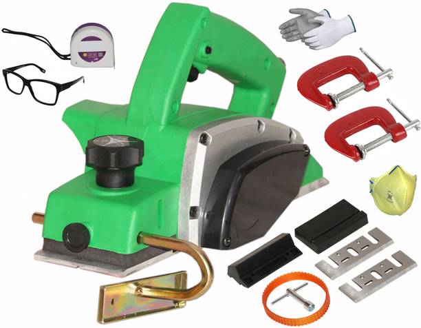Digital Craft ElectricMachine,Tape 3Mtr,2' G Clamp Wood Planer 1400W Machine of Carpentry Electric Planer Woodworking Machine Corded Planer