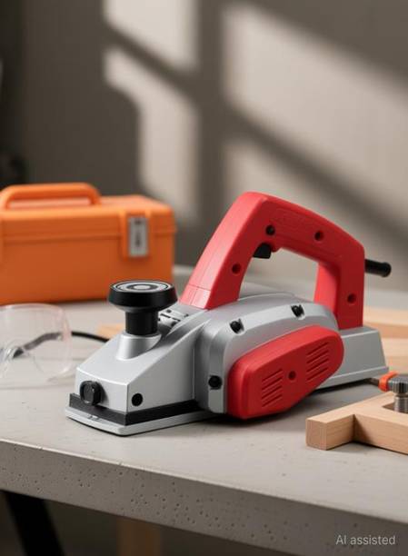 Mass Pro 82mm Electric Wood Planer 600W Machine of Carpentry High Power Multi Functional Electric Planer Professional Woodworking Machine Wood Planer With Aluminum Base Corded Planer