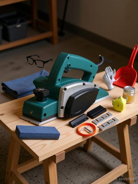 Digital Craft Electric Planer Machine 82x1MM,8"Inch Pincer Plier,Sharpening Stone Wood Planer 1400W Machine of Carpentry Electric Planer Woodworking Machine Corded Planer