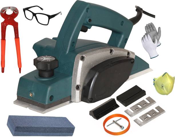 Digital Craft Electric Planer Machine 82x1MM,8"Inch Pincer Plier,Sharpening Stone Wood Planer 1400W Machine of Carpentry Electric Planer Woodworking Machine Corded Planer