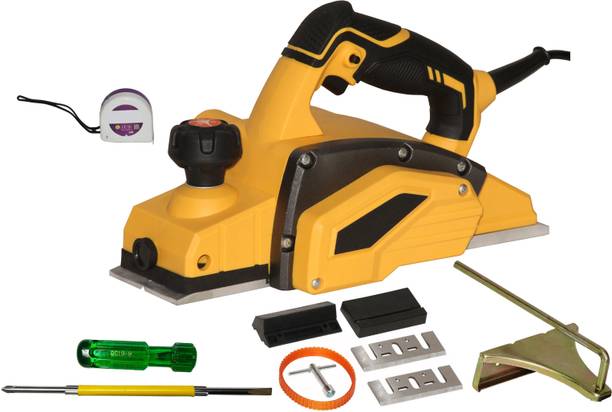 Digital Craft Electric 82mm Planer Machine,6Inch 2 In 1 Screw Driver,Tape 3Mtr Wood Planer 1000W Machine of Carpentry Electric Planer Woodworking Machine Corded Planer