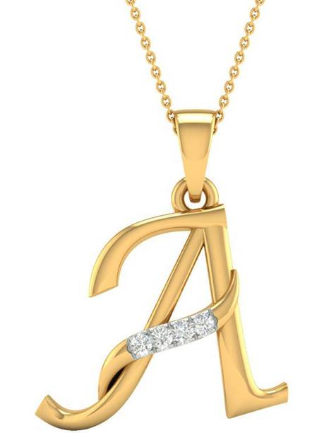 KISNA Real Diamond Jewellery 18kt Diamond Yellow Gold Pendant