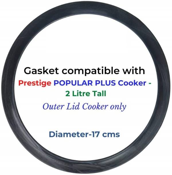 SVA Gasket compatible with Prestige Popular Plus Pressure cooker (2 Liters Tall) 170 mm Pressure Cooker Gasket