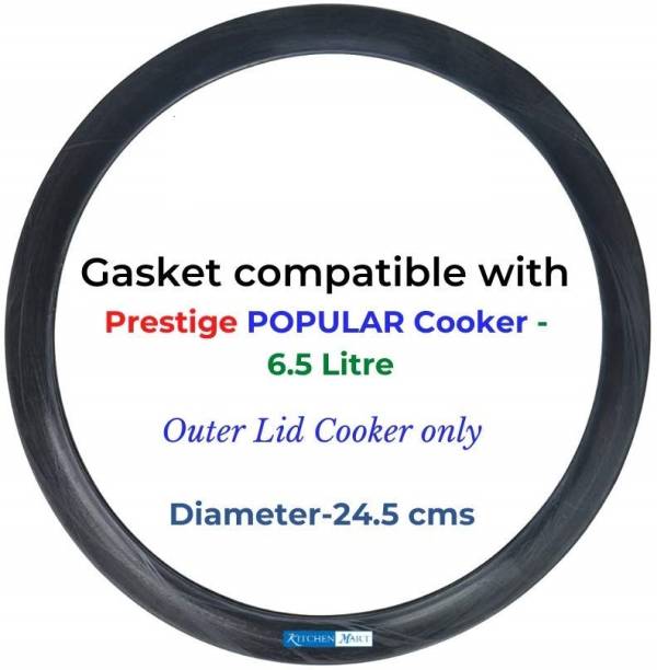 SVA Gasket compatible with Prestige Popular Pressure cooker (6.5 Liters) 245 mm Pressure Cooker Gasket