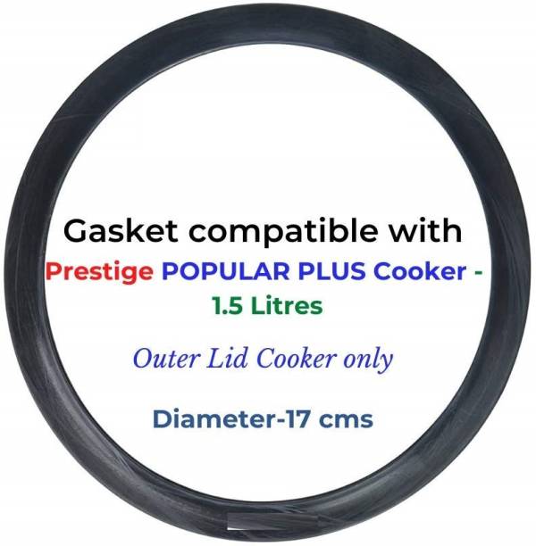 SVA Gasket compatible with Prestige Popular Plus Pressure cooker (1.5 Liters) 170 mm Pressure Cooker Gasket