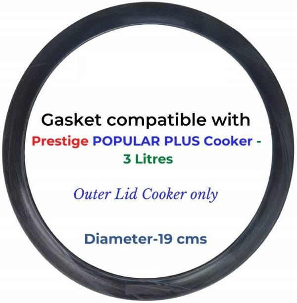 SVA Gasket compatible with Prestige Popular Plus Pressure cooker (3 Liters) 190 mm Pressure Cooker Gasket