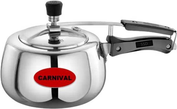 कार्निवल Aluminium Elite Model 3.5 Ltr Inner Lid Pressure Cooker Pure Virgin Aluminium 3.5 L प्रेशर कुकर