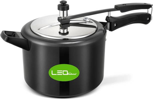 Leo Natura Inner Lid Cooker 5 L Inner Lid Induction Bottom Pressure Cooker