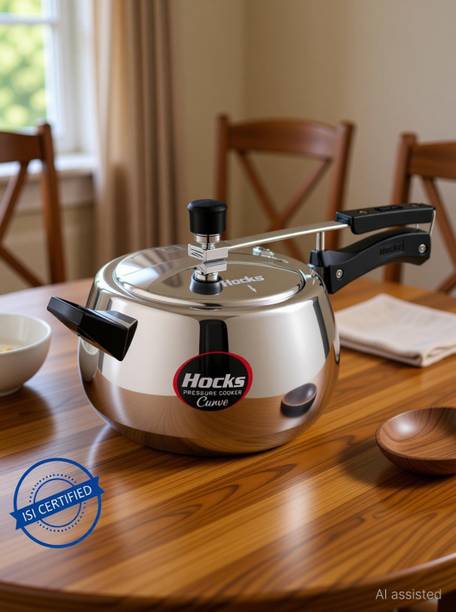 Hocks Curve 6.5 L Inner Lid Induction Bottom Pressure Cooker