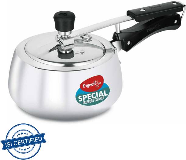 Pigeon Special Plus and Gas stove Compatible 2 L Induction Bottom Pressure Cooker