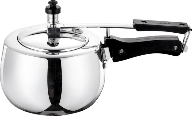 goodflame Handi 3 LTR. Pressure Cooker Aluminium(Induction Base,Silver) 3 L Inner Lid Induction Bottom Pressure Cooker