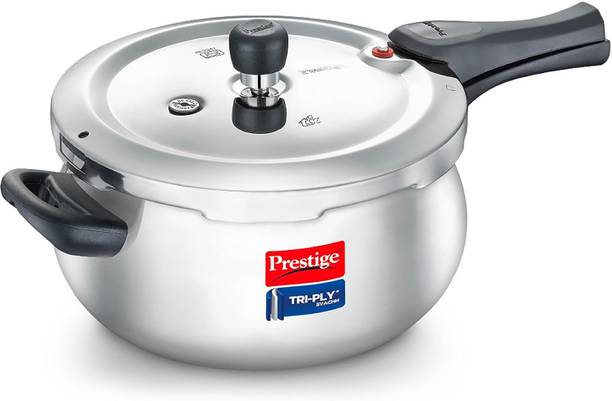 Prestige SVACHH TRI-PLY HANDI 3 L Outer Lid Induction Bottom Pressure Cooker