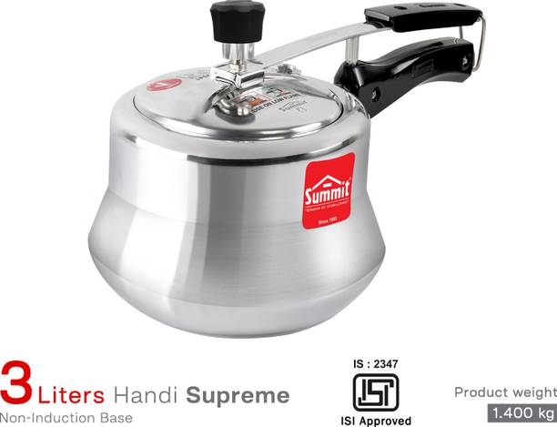 SUMMIT Handi Supreme | Non Induction | 3 L Inner Lid Pressure Cooker