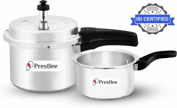 Prestlee PRIME 2, 3 Liter Aluminium Outerlid Pressure Cooker Combo 2 L, 3 L