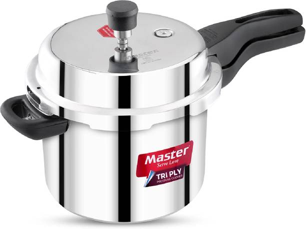Master Trimora Triply Stainless Steel 5 L Outer Lid Induction Bottom Pressure Cooker