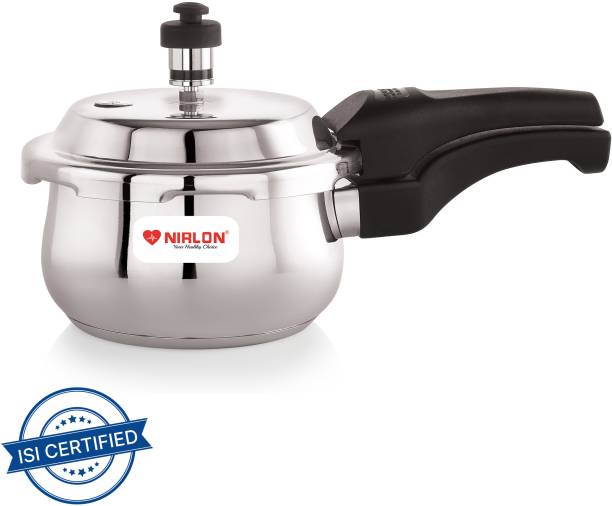 NIRLON Stainless Steel with Sandwich Bottom Outer Lid Pressure Cooker 1.5 L Induction Bottom Pressure Cooker