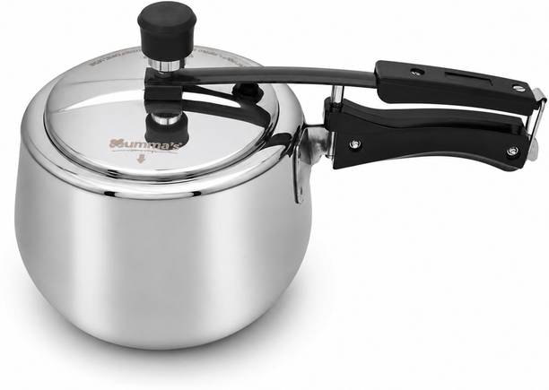 Mumma's LIFE Triply Stainless Steel Pressure Cooker 3 Litre (Inner Lid) | ISI Certified | 3 L Inner Lid Induction Bottom Pressure Cooker