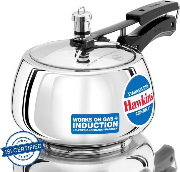 Hawkins Stainless Steel Contura (SSC30) 3 L Induction Bottom Pressure Cooker