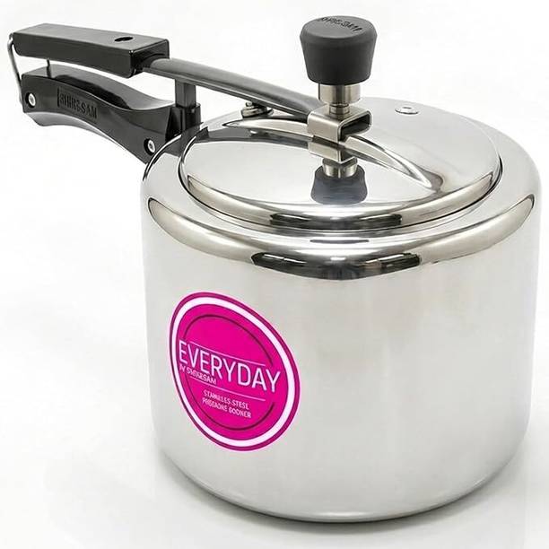 Everyday Stainless Steel 3 Litre Inner Lid Pressure Cooker (Gas & Induction) 3 L Inner Lid Induction Bottom Pressure Cooker