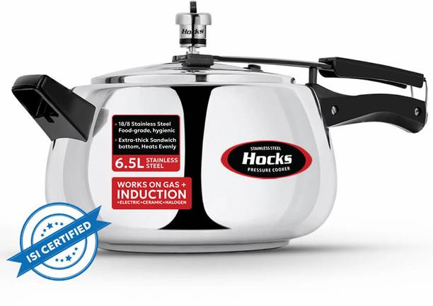 Hocks Curve 6.5 L Inner Lid Induction Bottom Pressure Cooker