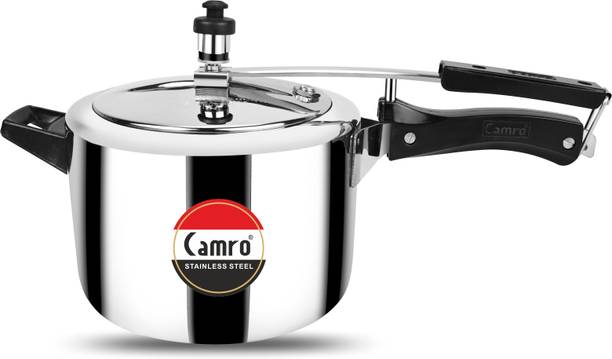 Steel Steller Pressure Cooker 5 Liters Inner Lid 5 L इंडक्शन बॉटम प्रेशर कुकर