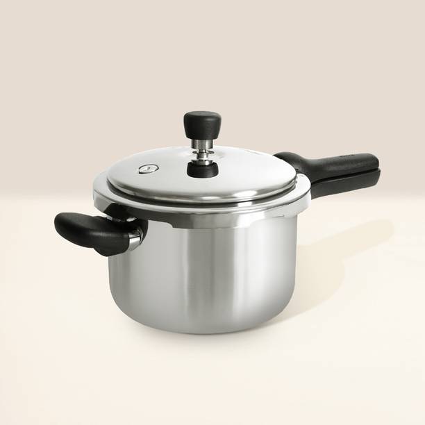 Meyer Presta Food Grade Stainless Steel 3 L Outer Lid Induction Bottom Pressure Cooker
