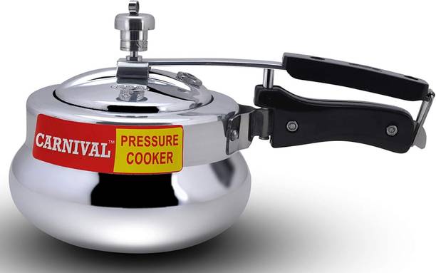 CARNIVAL Aluminium Handi Model Inner Lid Pressure Cooker 1.5 Ltr Pure Virgin Aluminium 1.5 L Inner Lid Pressure Cooker