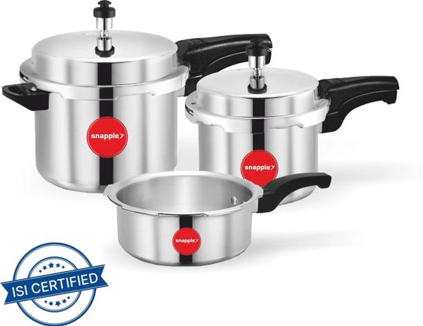 Snapple 2 Liter, 3 Liter, 5 Liter Combo Pressure Cooker 5 L, 3 L, 2 L Outer Lid Pressure Cooker